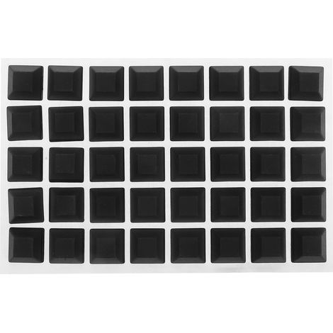 en caoutchouc auto adh sifs lot de 40 12 7 x 6 mm noirs pour