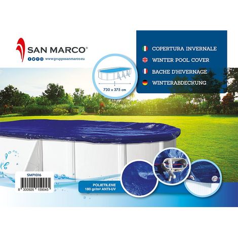 Copertura invernale per piscina fuori terra GRE 7,30x3,75