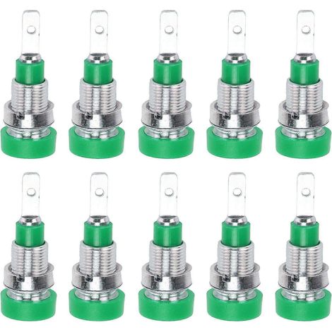 10 Stück Bananenbuchsen-Steckverbinder aus Messing, 2 mm, für elektronische Industriegeräte