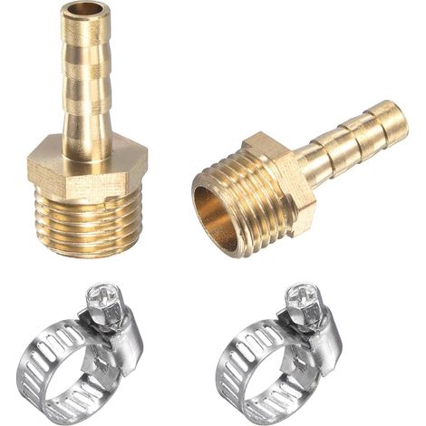 Laiton Tube Barbelé Raccord Droit 6mm G1/4 Paquet de 2 (1/5)