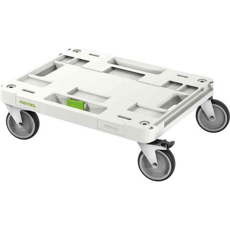 Festool – Planche à roulettes SYS-RB – 4 roues pivotantes dont 2 avec frein – Charge max 100kg – Dimensions 508x396mm – SKU 204869