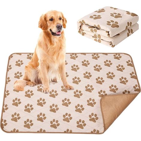 Lot de 2 tapis d’entraînement absorbants pour chien et chat, nappes nettoyantes pour animaux de compagnie (1/5)