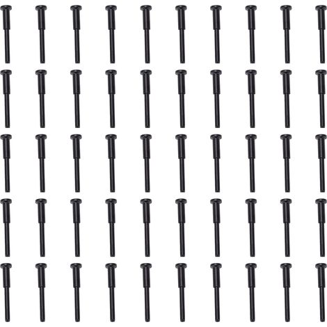 Kit de garde-corps à câble dissimulé, 50 pièces, récepteur en acier inoxydable 1/8 de 316 pouces et extrémité de goujon de sertissage pour poteaux métalliques en bois et en bois d'escalier de pont (1/5)