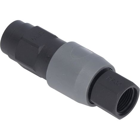 Raccords rapides pneumatiques type C en acier plastifié SF30+PF30, coupleur auto-bloquant pour compresseur d'air, accessoires flexibles PU, embout mâle et femelle, connexion sûre et étanche. (1/5)