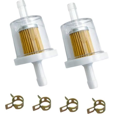 filtre à carburant Kit de filtres pour moto 2x, pour lignes 1/4 ", accessoires 84001895, Installation rapide, pièces réparation (1/5)