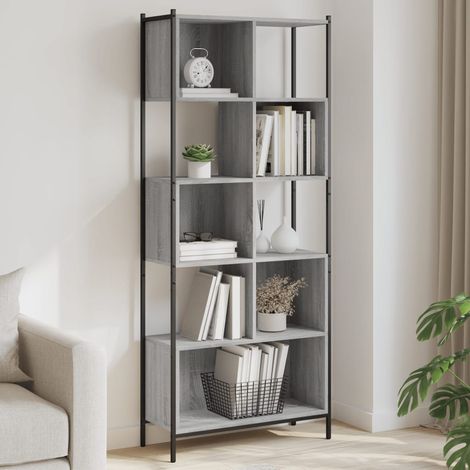 Bücherregal Grau Sonoma 72x28x172 cm Holzwerkstoff (1/5)