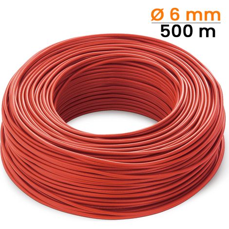 Cavo rosso per fotovoltaico, sezione 6 mm, lunghezza 500 metri lineari (1/3)