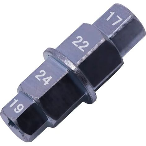Eje de rueda delantera de motocicleta, llave para eje de rueda, llave para eje de rueda de motocicleta, llave de vaso especial para motocicleta, eje hexagonal, eje de rueda de motocicleta, eje de rued (1/4)