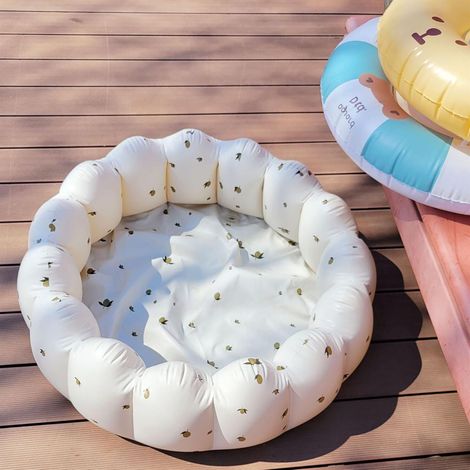 Piscine gonflable 90 cm en PVC - Jolie piscine gonflable - Baignoire gonflable - Douche pour l'extérieur, la maison, le balcon, les fêtes aquatiques d'été (1/5)