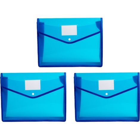 Set aus erweiterbaren Business-Dokumententaschen, hergestellt aus hochwertigem Kunststoff, mit Schnappverschluss, ungiftig und umweltfreundlich, großes Fassungsvermögen.