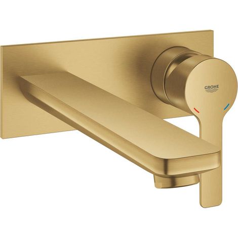 Grohe Lineare New - Unterputz-Waschtischmischer, 2-Loch-Montage, Cool Sunrise gebürstet 23444GN1 (1/5)