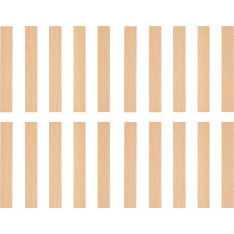 Holzdochte für Kerzen, 140 x 20 x 1 mm, 20 Stück