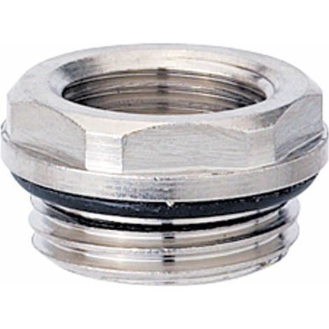 Anquier – Raccord radiateur réduction chromée mâle-femelle 15-12 – Joint torique nickelé – Pour installation étanche