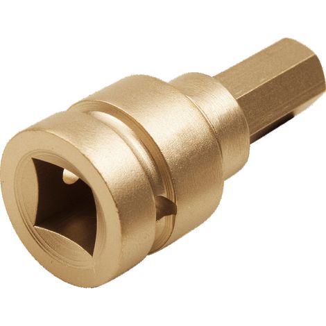 Embout de vissage hexagonal pour clés à chocs sans étincelles, 1/2".