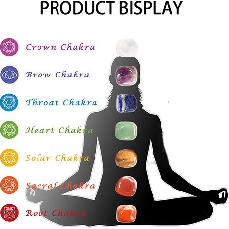 Kit de 14 cristaux premium, ensemble des 7 chakras, pierre de yoga hexagonale irrégulière, pierre de massage spirituel, labradorite (1/5)