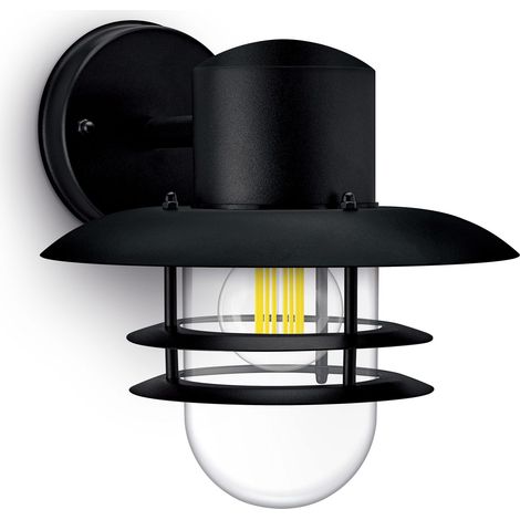 Philips Inyma Aplique de pared exterior (Negro) - Casquillo E27 (1/4)