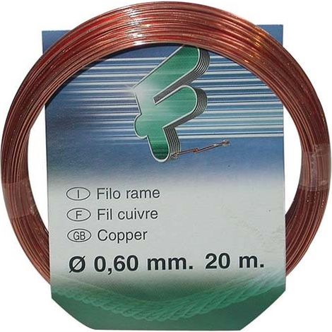 Kupferdraht 0,6 mm Rolle 20 m Sc - Filomat