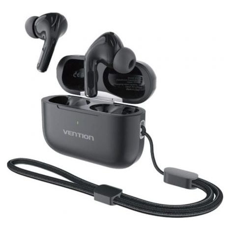 Auriculares Bluetooth Vention Echo Lite E11 Plus con estuche de carga/ Autonomía 30h/ Negros