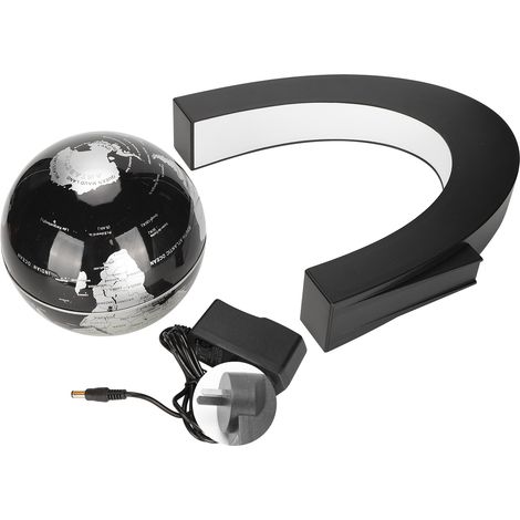 Globe Lévitant Magnétique 6 Pouces Carte Monde Flottant Socle Forme C Décoration Bureau Prise AU 100-240V (1/5)
