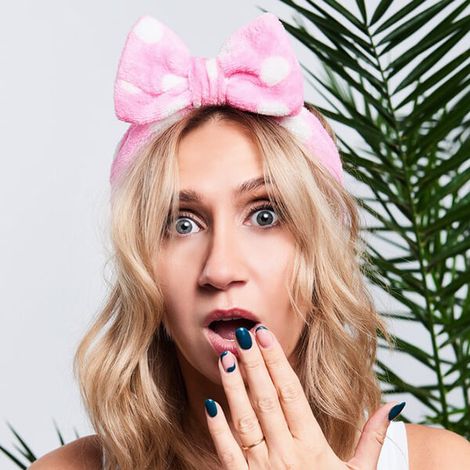 Diadema cosmética con lazo estampado Yeye (1/5)