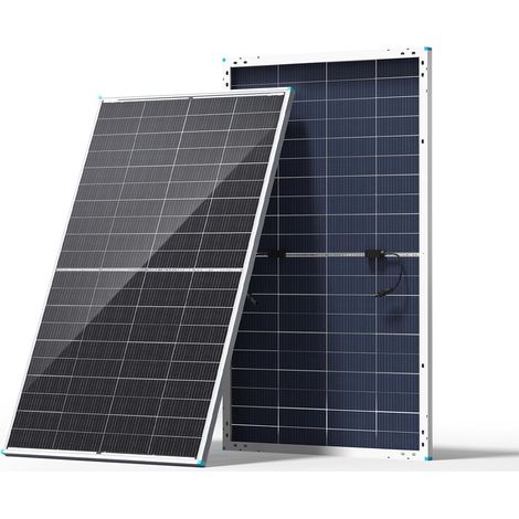 Panneau solaire monokristallin 200 W N-Typ Bifaziales, 16BB IP68 Cellules de classe A+, jusqu'à 30 % d'énergie en plus, matériau arrière et cellules occupées des deux côtés (1/5)