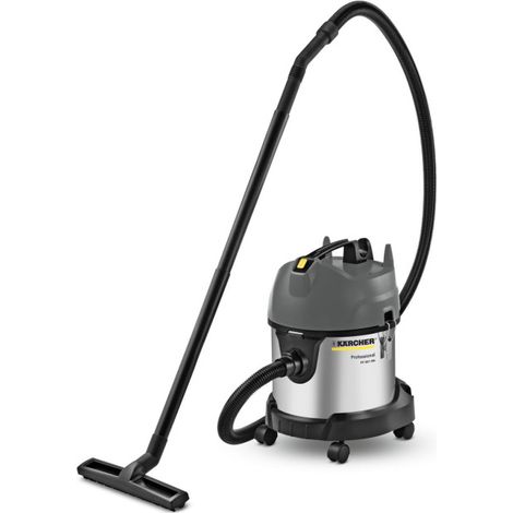 Kärcher – Aspirateur professionnel eau et poussières 20L – Dépression 227 mbar – Débit d'air 59 l/s – Cuve inox anti-corrosion (1/2)