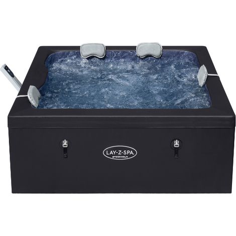 Bestway Spa semi rigide carré Lay-Z-Spa Stockholm Smart AirJet avec WiFi 4-6 personnes (1/5)