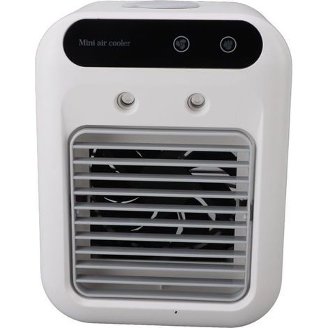 Climatizzatore Portatile, Climatizzatore Mobile Silenzioso, Raffreddatore d'Aria da 500 ml, Raffrescatore d'Aria, 2 Velocità + 2 Modalità di Nebulizzazione, Regolazione della Direzione del Flusso d'Ar (1/4)