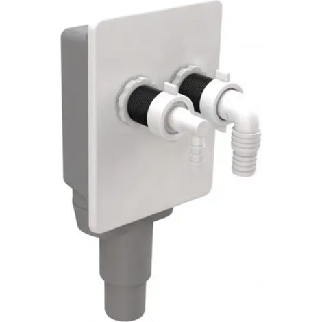Sifone ad Incasso Doppio per Lavatrice Uscita Ø 40 su 50 mm BON