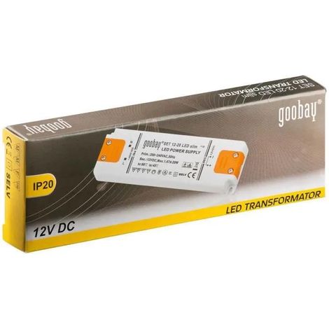 Goobay 30002 Transformator elektronisch orange 20W 12V