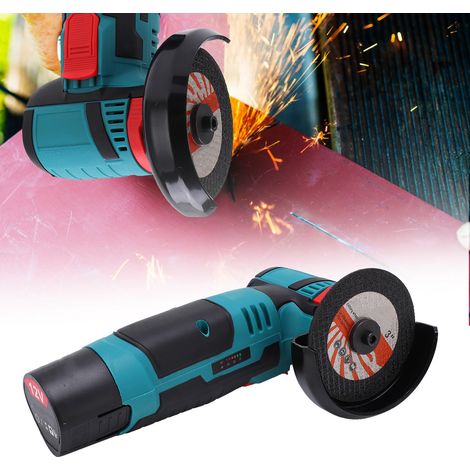 Meuleuse d'angle/machine de découpe multifonctionnelle sans balais 12 V, petite meuleuse rechargeable par batterie au lithium, outil électrique portatif, norme européenne. (1/5)