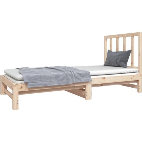 Lit coulissant sans matelas 2x(90x190) cm vidaXL (1/5)