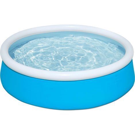 Aufblasbares Kinderbecken, rundes aufblasbares Becken für Kinder und Kleinkinder, Freibad, 1,52 m x 38 cm (1/5)