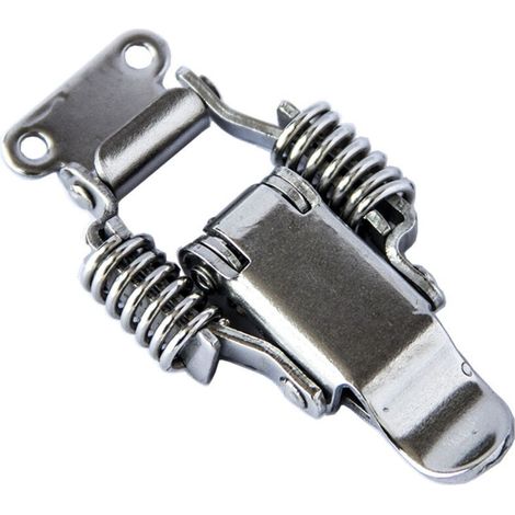 4 Stück Edelstahl-Klemmriegel, Hebelriegel für Schließfach, Türriegel, Knebelriegel, Federriegel (67,223,6 mm)