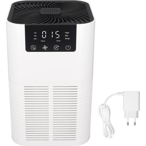 Purificateur d'air Portable avec verrouillage de synchronisation de filtre, nettoyeur de régulation automatique intelligent AI pour chambre d'animaux, salon de chambre à coucher, bureau, prise ue (1/5)