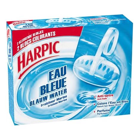 HARPIC - Bloc cuvette WC Harpic anti-tartre eau bleue