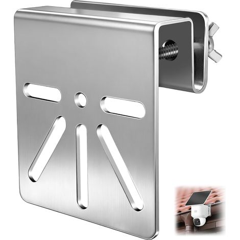 Support Camera Exterieur,Support de gouttière en Acier Inoxydable pour SoloCam S340,Installation sans perçage, Compatible avec caméras IP PTZ (1/5)