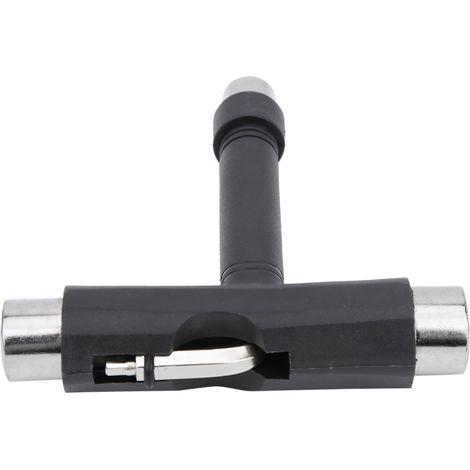 Kit d'outils professionnel pour skateboard, clé multifonction en L/T, cinq fonctions, noir