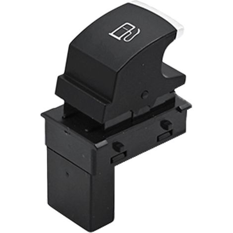 Interrupteur à bouton-poussoir de bouchon de réservoir de carburant 1KD959833 (correspondant à 1T0959833), adapté à Volkswagen, commande l'ouverture du bouchon du réservoir de carburant. (1/4)