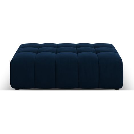 Pouf en velours bleu roi (1/3)