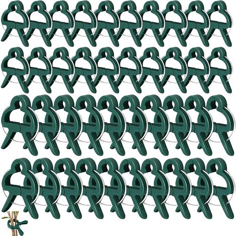 Confezione da 40 clip per piante, morbide e resistenti, per pomodori (1/5)