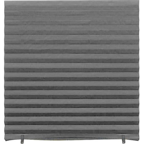 1 Rideau plissé, auto-adhésif, sans perforation, tissu non tissé, occultant, pour maison et bureau (1/5)