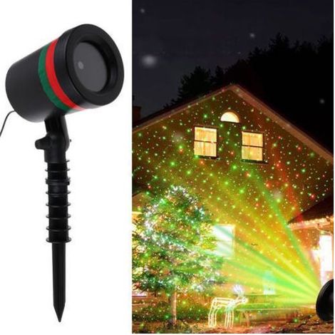 Projecteur laser extérieur ciel étoilé – Effets lumineux dynamiques – Idéal pour Noël et jardin (1/5)