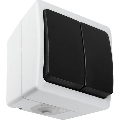 Orno AQUATIC MINI Interruptor negro compacto IP54