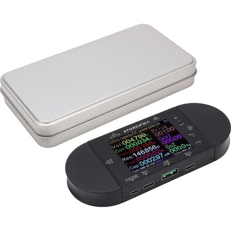 Digitales Voltmeter mit USB-Anschluss, Spannungsprüfer, Amperemeter, Leistungsmessgerät, PD-Elektrometer 5V–32V