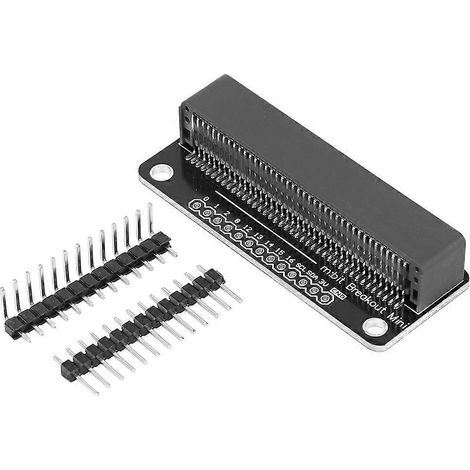 Carte d'extension plaquée or, composants MINI/Micro:bit, pièces, broche de 2,54 mm (noire)