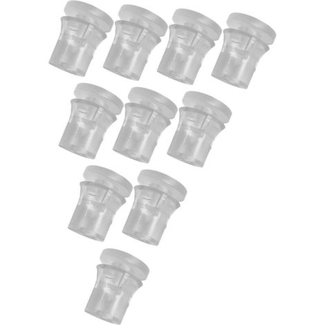 Lot de 10 Entretoises Transparentes Invisibles pour Fixation Murale, Support Publicitaire Intérieur/Extérieur, Vis de Fixation pour Panneaux, Magasin, Bureau, Entreprise, 1.4 Cm X 1.4 Cm (1/5)
