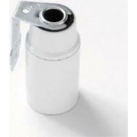 Fai portalampada attacco piccolo e14 con squadra colore bianco 0166/sq1