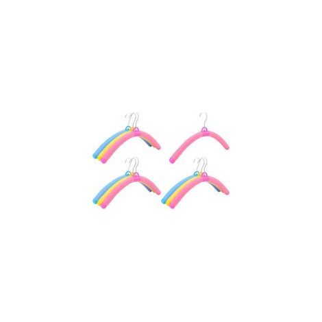 10 Stück (Farben zufällig) Rutschfeste Schwammkleiderbügel Mehrzweck-Platzspar-Organizer-Kleiderbügel für Mäntel, Jacken, Pullover, T-Shirts usw. (1/5)
