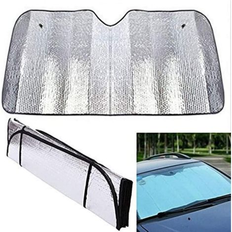 2 x Auto-Windschutzscheibenabdeckungen/Sonnenschutz, Hitzeschutz, Staubschutz, Anti-UV (130 x 60 cm) (130 x 60 cm)
